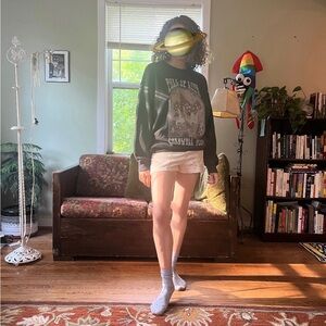 Hollister Brand new with tags crewneck graphic sweater with mushrooms